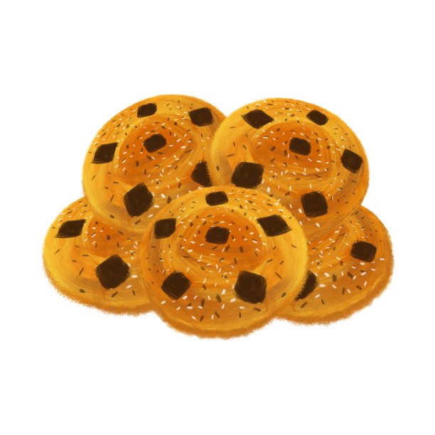 烤巧克力饼干插图图片下载