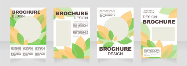 收获季节空白画册布局设计图片下载