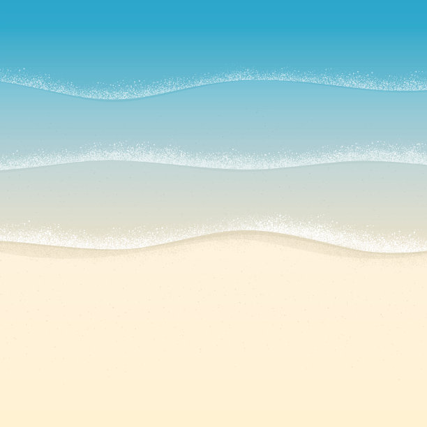 沙滩纹理的沙子和水边波浪作为夏季海滨度假的背景图片下载