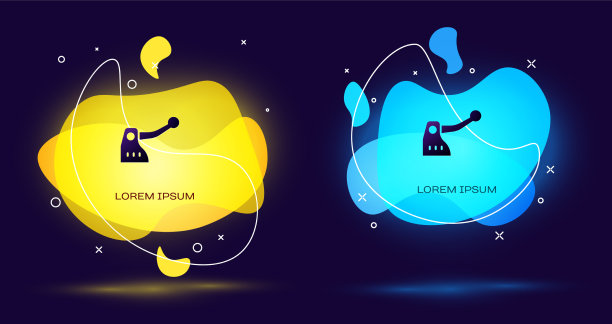 黑色自行车刹车图标孤立在黑色上图片下载