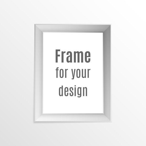 一套复古的逼真的相框。相框布局设计。非常适合你的演讲。图片下载