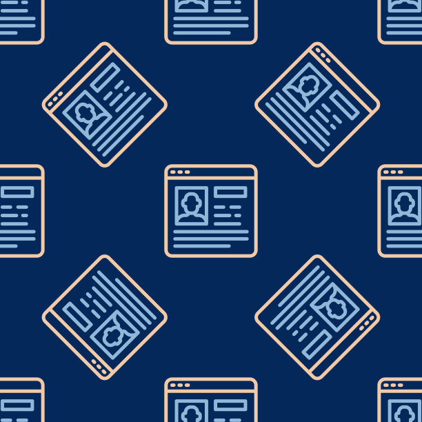 行恢复图标孤立无缝模式上的蓝色图片下载