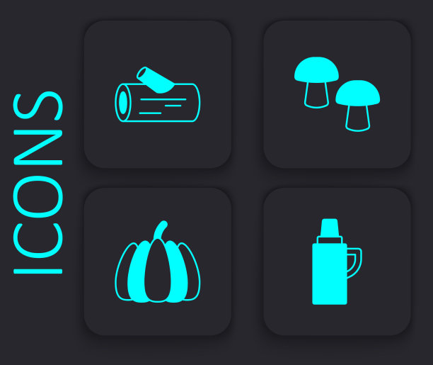 设置热水瓶容器木制原木蘑菇和图片下载