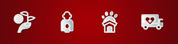 把叶子放在手里照顾孩子们的动物图片下载