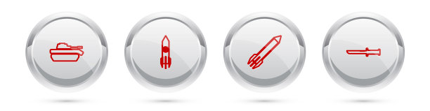 设置线军用坦克核火箭和火箭图片下载