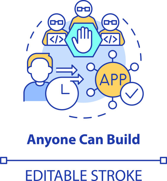 任何人都可以构建概念图标图片下载