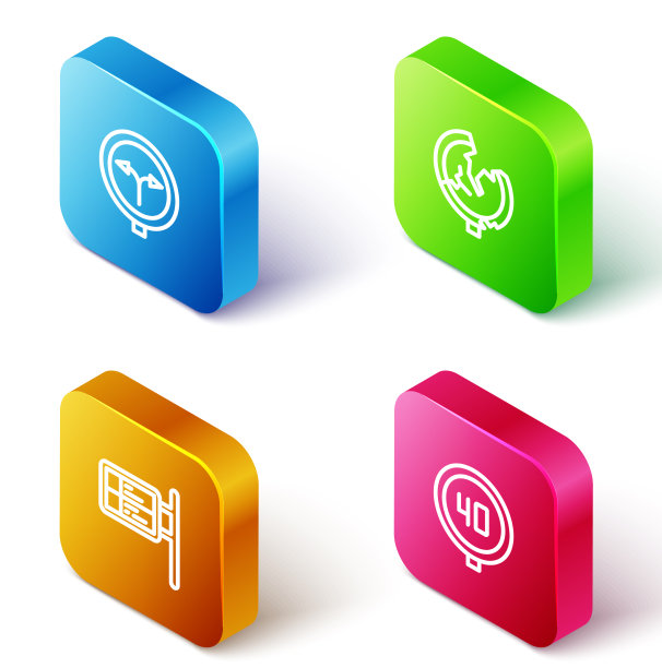 在道路交通中设置等距线岔路口图片下载