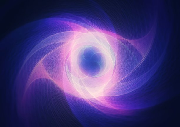 抽象的背景与彩虹光线旋转图片下载