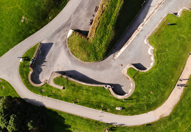 鸟瞰图Gijón城市图片下载