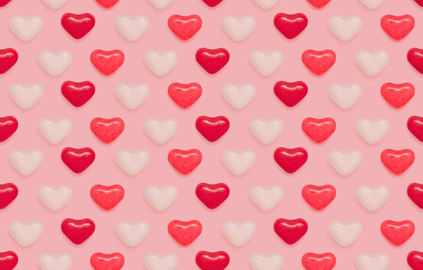 的心。无缝照片模式在顶视图。图片下载
