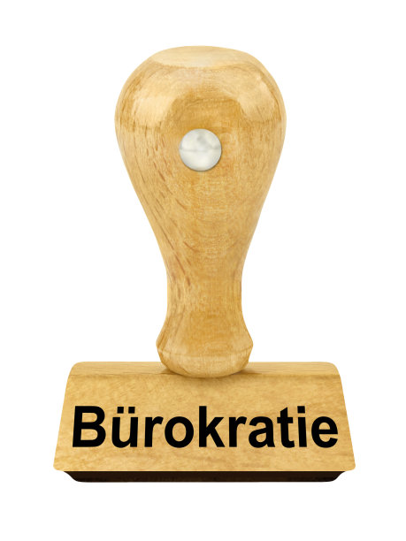 木制邮票和德国官僚隔离白色背景图片下载