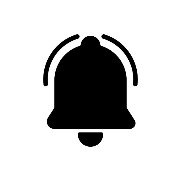 代表web, app, ui的贝尔符号。贝尔通知图标。响铃。报警的象征。矢量插图孤立在白色背景上。每股收益10图片下载