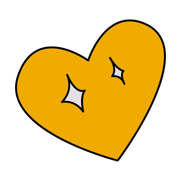 情人节爱心涂鸦矢量插图彩色手绘图片下载