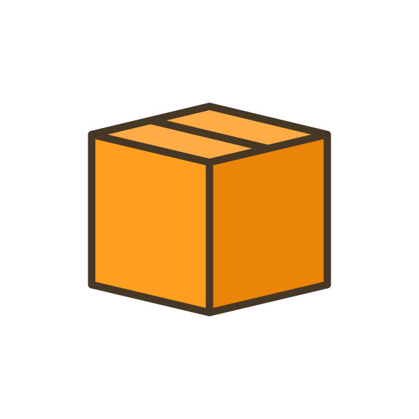 货物集装箱的象征。包装盒或容器图标图片下载