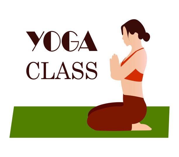 瑜伽课矢量插图孤立概念平面卡通女人体位健身伸展冥想海报横幅名片公告运动生活方式图片下载