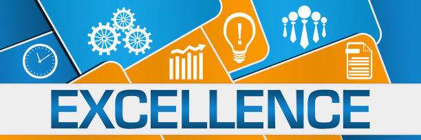 卓越蓝橙圆角方块纹理符号图片下载