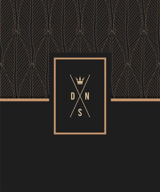 优雅徽章金色图案图片下载