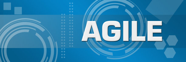 敏捷技术背景蓝色图片下载