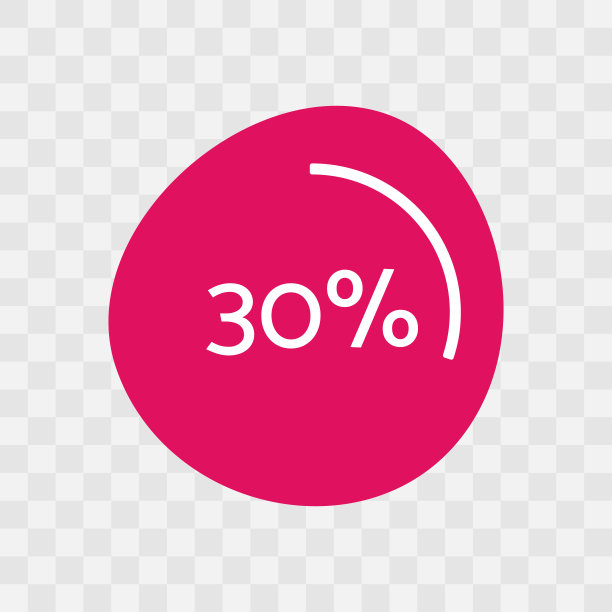 30%图表：矢量百分比信息图图片下载