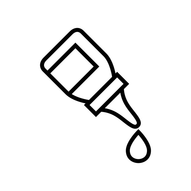 矢量线性图标与医疗滴图片下载