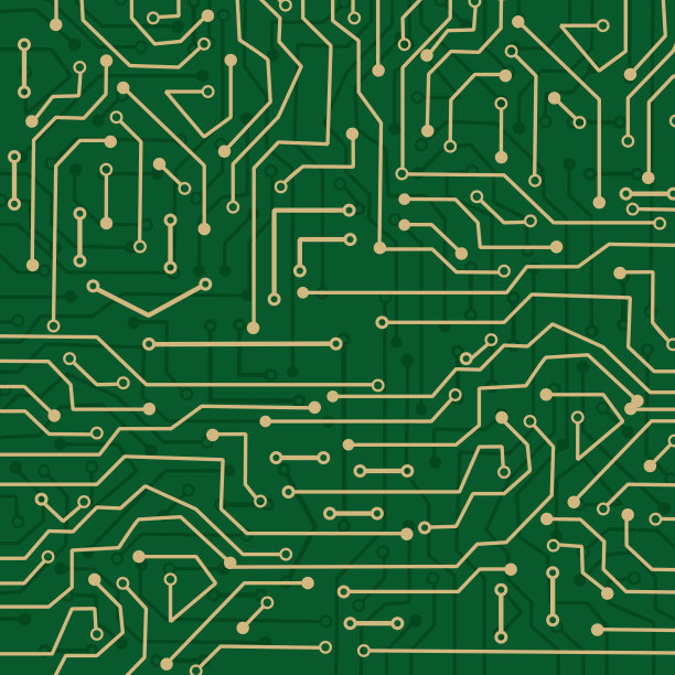 电子电路板技术背景的电路板纹理矢量图插画图片素材