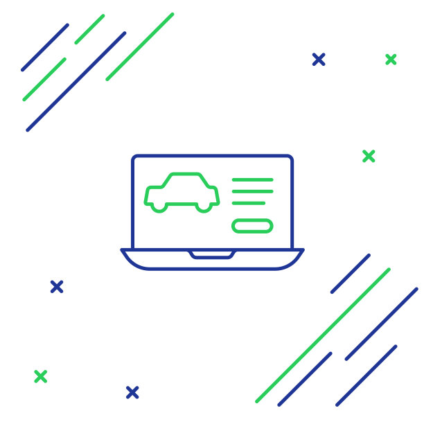 线路硬件诊断条件的汽车图标孤立在白色背景。汽车服务和维修零件。色彩斑斓的轮廓的概念。向量图片下载