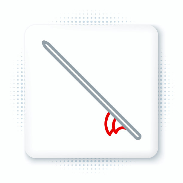 线冲浪板图标孤立在白色背景上。冲浪板。极限运动。运动设备。色彩斑斓的轮廓的概念。向量图片下载