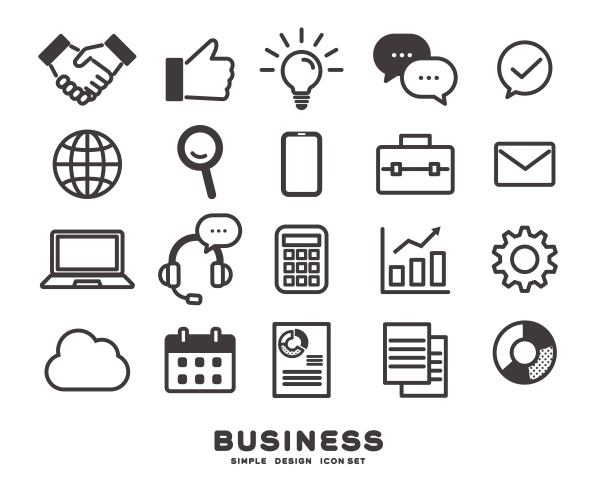 矢量插图材料/采用/灵感/绑定图标集，如图表和文件，以供检查图片下载