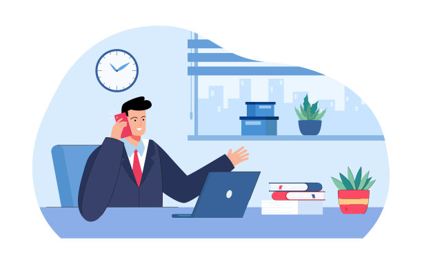 成人公司老板在办公室打电话图片下载