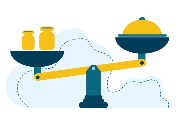 鳞片。徽章。食物与时间。快速工作和客户服务的理念。图片下载