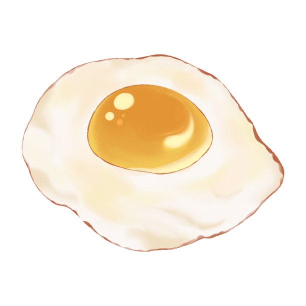 煎蛋手绘插图设计图片下载