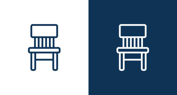 网页和移动的椅子图标图片下载