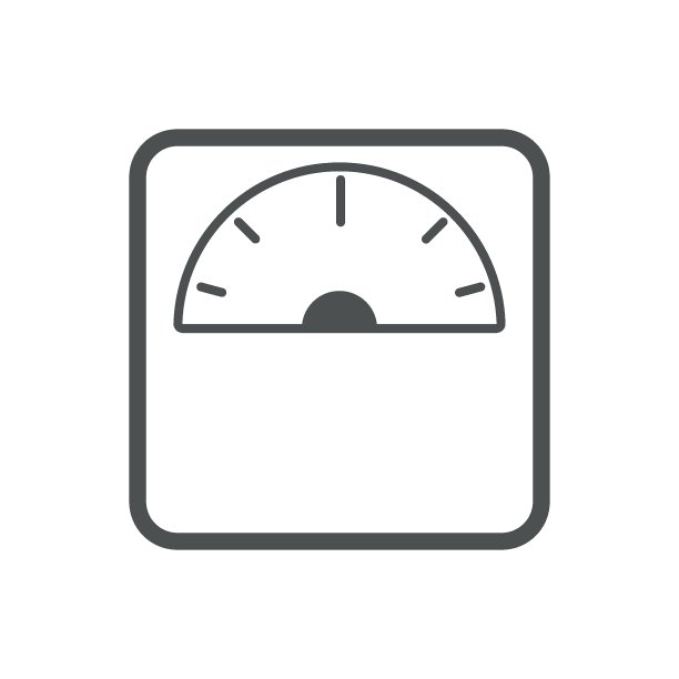 重量图标向量在白色背景。可编辑的中风图片下载