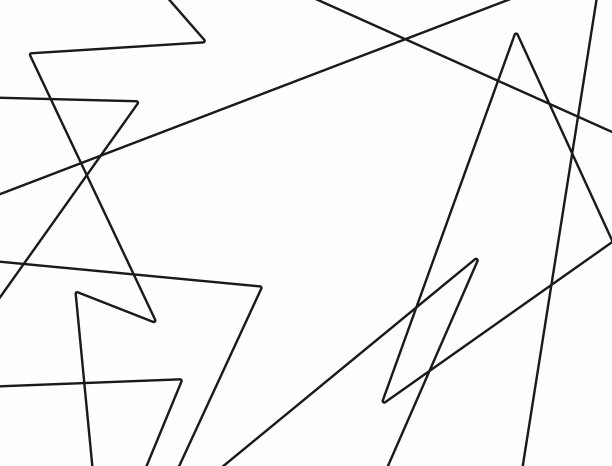 矩形背景与混乱的直线和曲线。简单的矢量图。图片下载