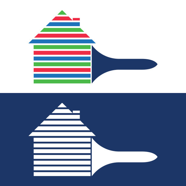 家居涂料标志模板设计。图片下载