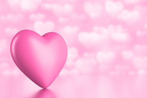 粉红色的心图片下载