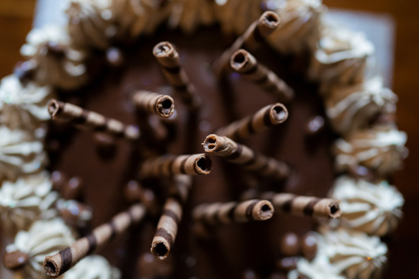 艺术照片的巧克力蛋糕图片下载