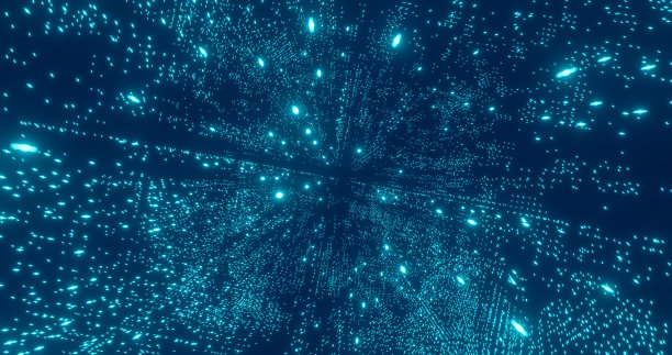 蓝色3d抽象几何背景图片下载