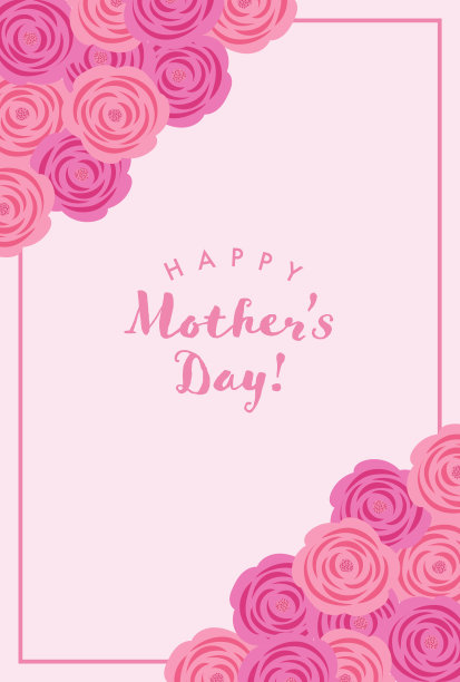 矢量背景与玫瑰横幅，卡片，传单，社交媒体壁纸等。图片下载