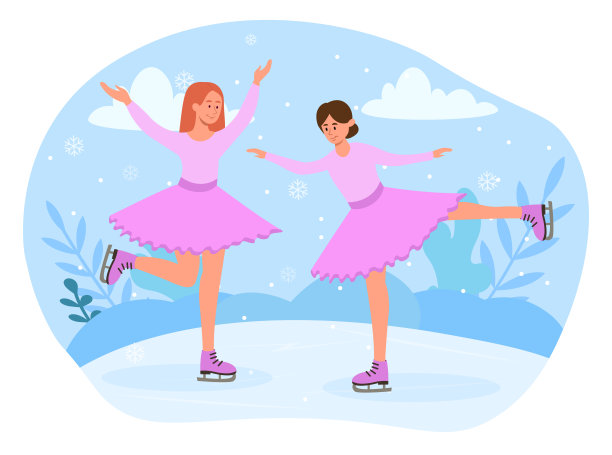 冰花样滑冰图片下载