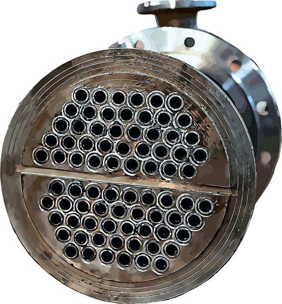 工业热交换器的矢量图像图片下载