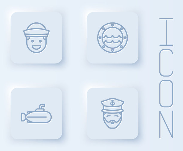 设置线水手船舷窗潜艇和图片下载