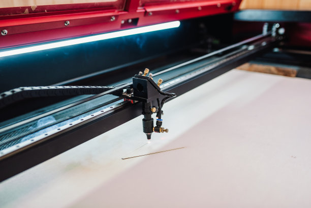 胶合板激光切割机关闭。图片下载