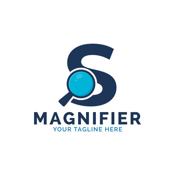 搜索logo字母的放大镜logo设计图片下载
