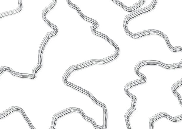 抽象艺术白色背景与波浪灰色线条。图片下载