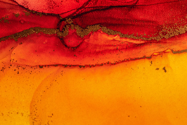 摘要亮色流体背景、手绘酒精画、液体墨技术纹理进行背景设计图片下载