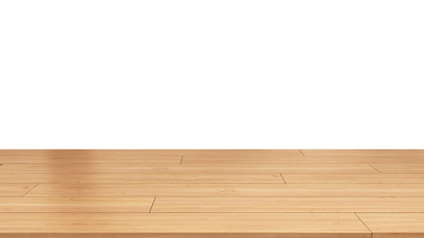 木制空桌子平台上的白色背景图片下载