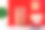 红色装饰的房子与玩具包裹和产品。非接触式包装盒及产品的交付。图片下载
