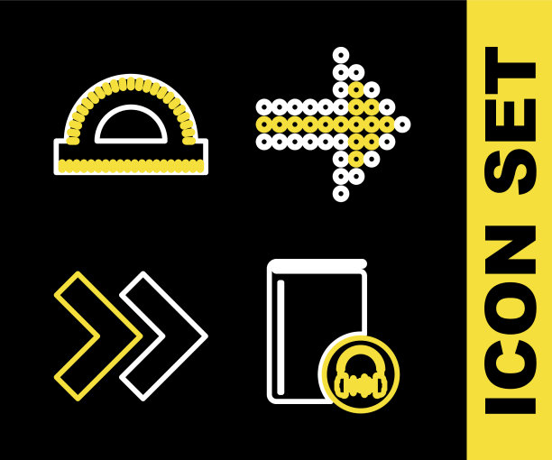 设置线点箭头和音频书箭头图片下载