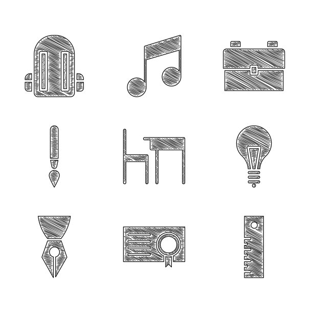 设置学校桌椅证书模板图片下载